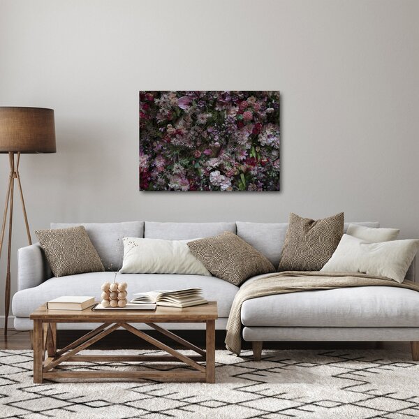 Obraz - Ściana kwiatowa (70x50 cm)