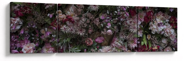 Obraz - Ściana kwiatowa (170x50 cm)