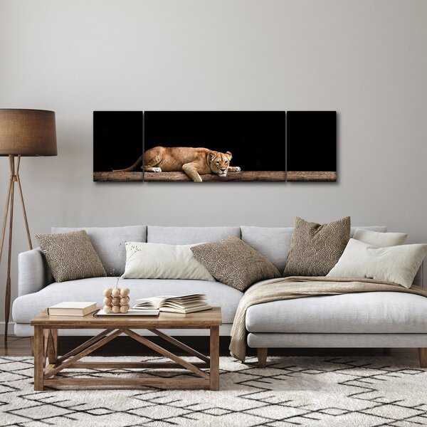 Obraz - Lwica (170x50 cm)