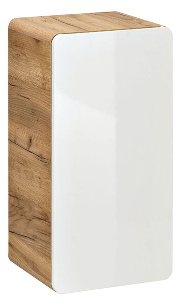 Półsłupek łazienkowy podwieszany Borneo 5X - Biały połysk