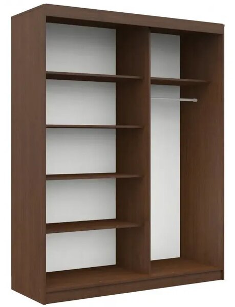Klasyczna szafa przesuwna wenge M8-P45