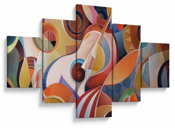 Obraz - Muzyczny abstrakt (125x70 cm)