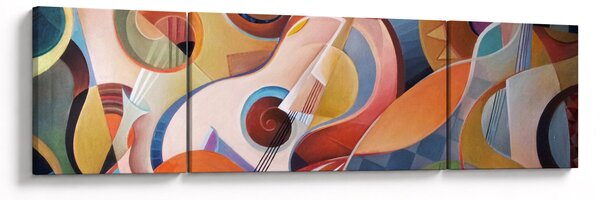 Obraz - Muzyczny abstrakt (170x50 cm)