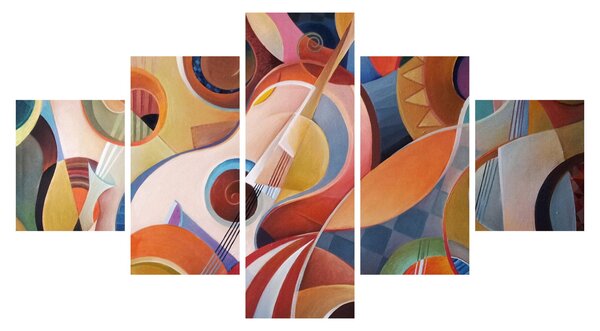 Obraz - Muzyczny abstrakt (125x70 cm)