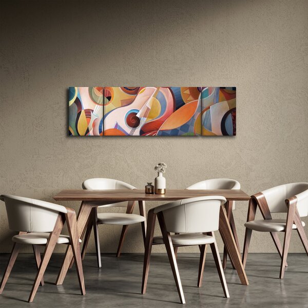 Obraz - Muzyczny abstrakt (170x50 cm)
