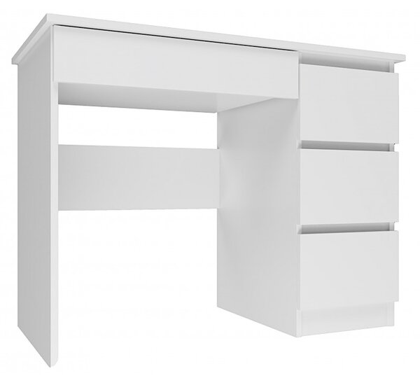 Białe biurko proste klasyczne komputerowe 100 cm - Oraso 4X