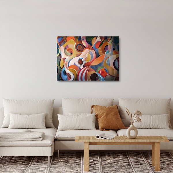 Obraz na szkle - Muzyczny abstrakt (70x50 cm)