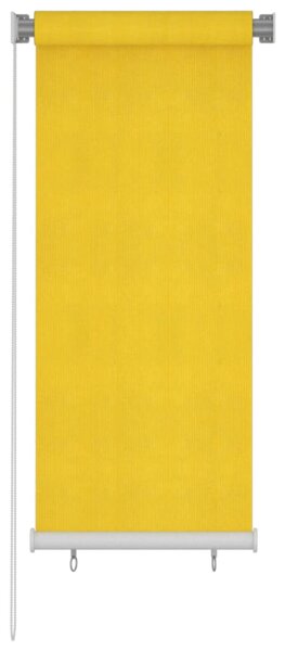 Roleta zewnętrzna, 60x140 cm, żółta, HDPE