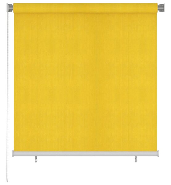 Roleta zewnętrzna, 140x140 cm, żółta, HDPE