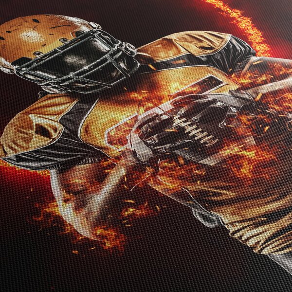Obraz - Zawodnik futbolu amerykańskiego (125x70 cm)