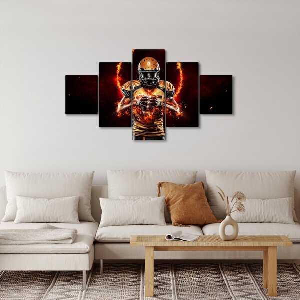 Obraz - Zawodnik futbolu amerykańskiego (125x70 cm)