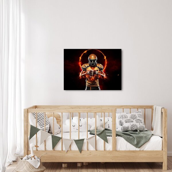 Obraz - Zawodnik futbolu amerykańskiego (70x50 cm)