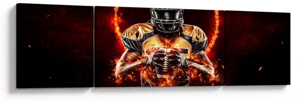Obraz - Zawodnik futbolu amerykańskiego (170x50 cm)