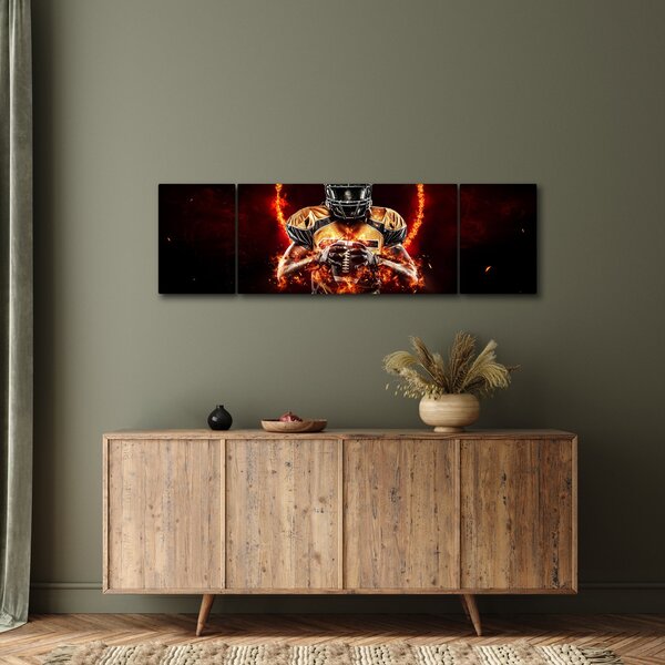 Obraz - Zawodnik futbolu amerykańskiego (170x50 cm)