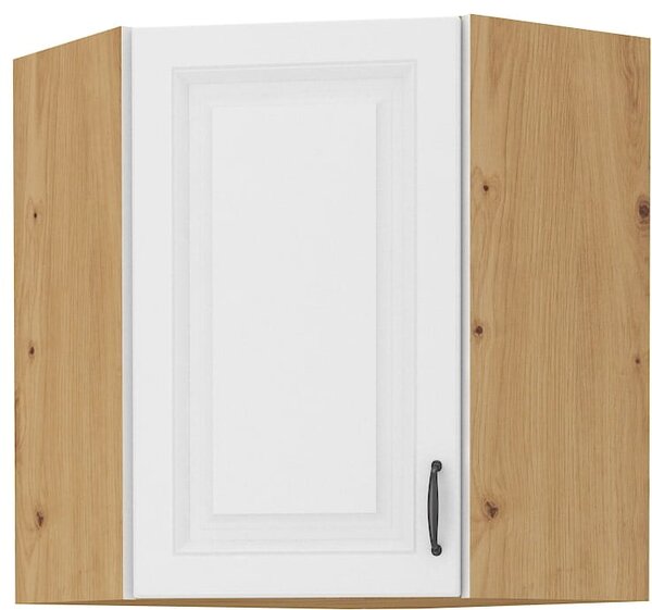 Szafka kuchenna wisząca górna narożna STILO 58x58 GN-72 1 F Biały/Dąb Artisan