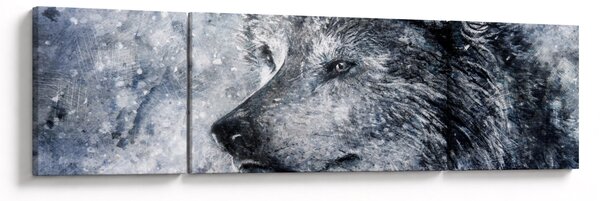 Obraz - Wilk z kreskówki (170x50 cm)