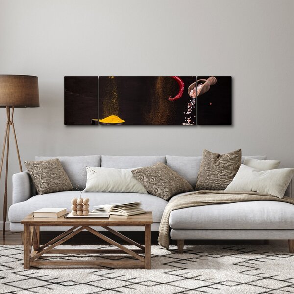Obraz - Przyprawy w ruchu (170x50 cm)