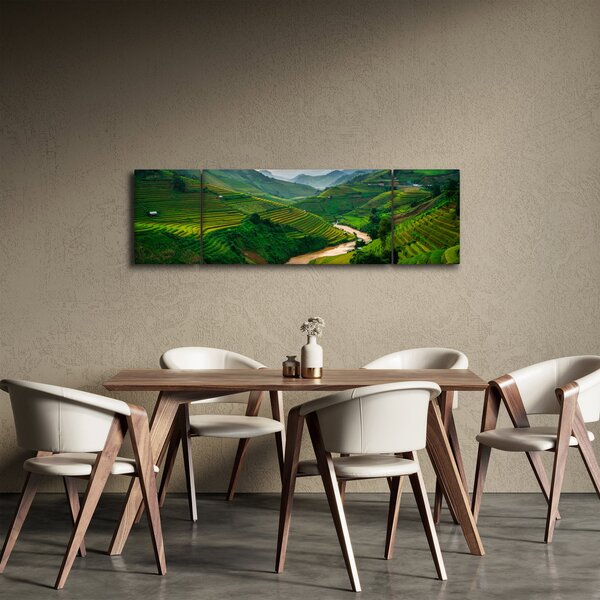 Obraz - Tarasy ryżowe II. (170x50 cm)