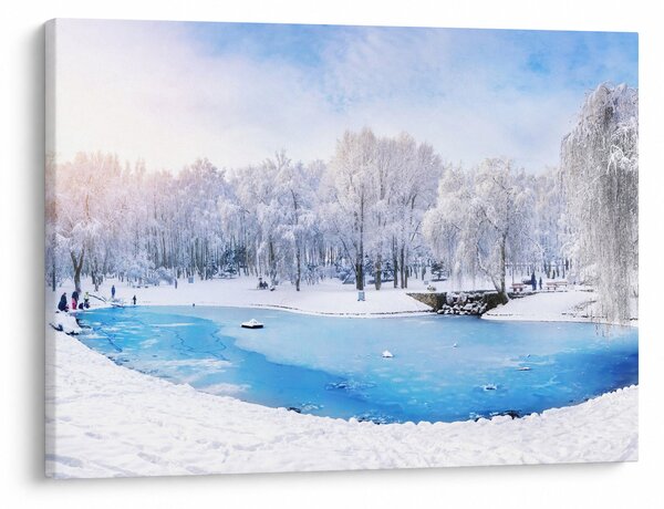 Obraz - Lodowe jezioro (70x50 cm)
