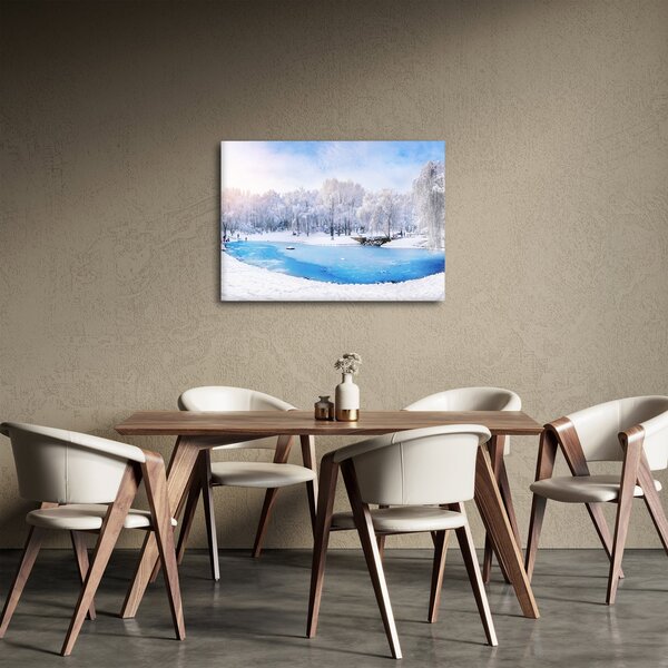 Obraz - Lodowe jezioro (70x50 cm)