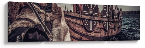 Obraz - Wojownik wikingów (170x50 cm)
