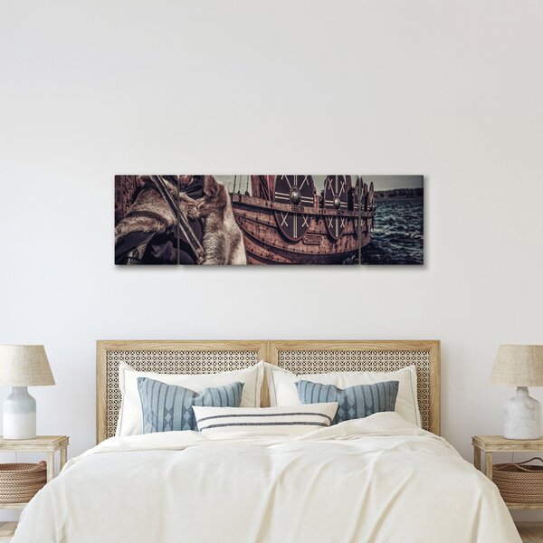 Obraz - Wojownik wikingów (170x50 cm)