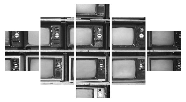 Obraz - Retro TV (125x70 cm)