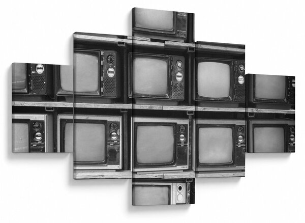 Obraz - Retro TV (125x70 cm)
