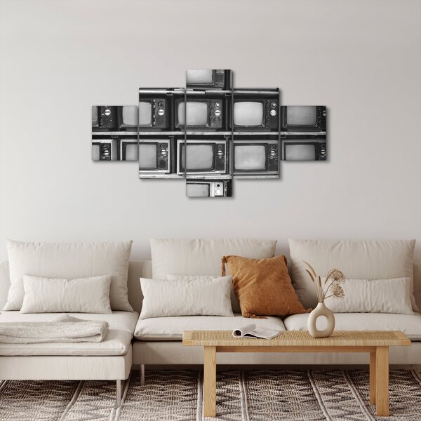 Obraz - Retro TV (125x70 cm)
