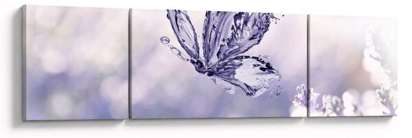 Obraz - Motyl i lawenda (170x50 cm)