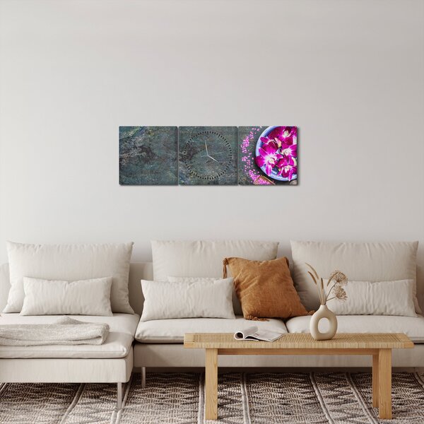 Obraz - Wellness (z zegarem) (90x30 cm)