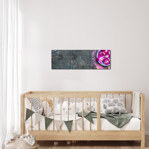 Obraz - Wellness (z zegarem) (90x30 cm)
