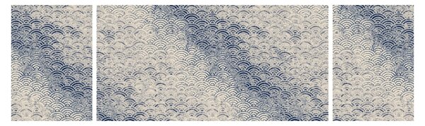 Obraz - Wzór fali (170x50 cm)