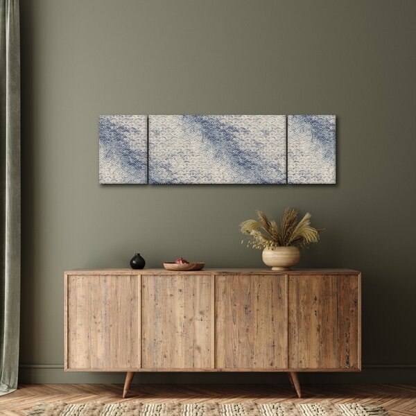 Obraz - Wzór fali (170x50 cm)