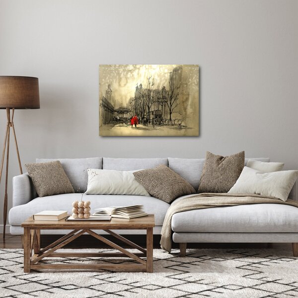 Obraz - Szkic miasta (70x50 cm)