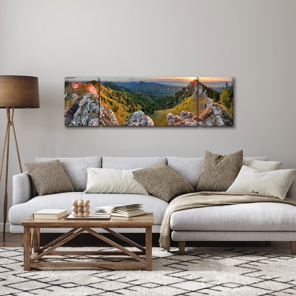 Obraz - Krajobraz górski (170x50 cm)
