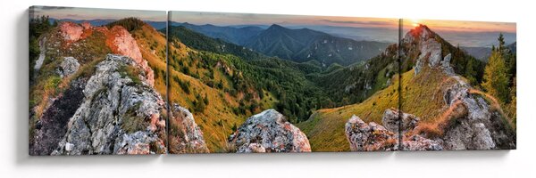 Obraz - Krajobraz górski (170x50 cm)