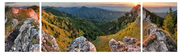Obraz - Krajobraz górski (170x50 cm)