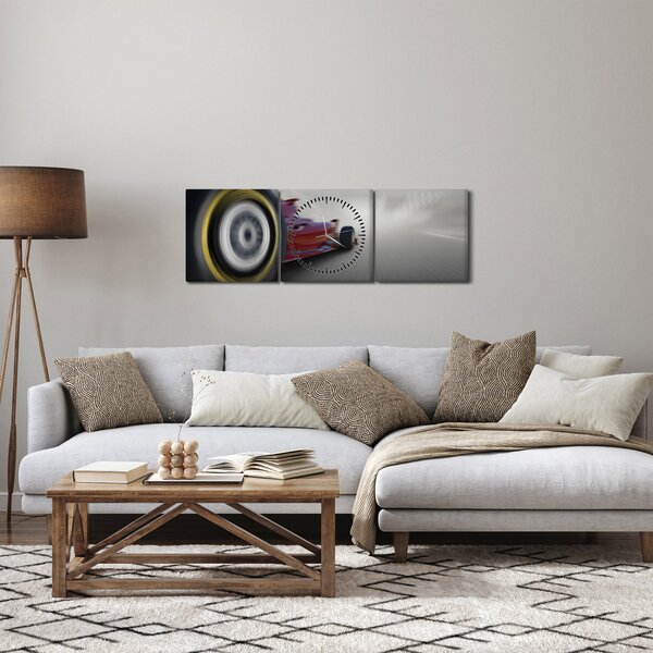 Obraz - Formuła (z zegarem) (90x30 cm)