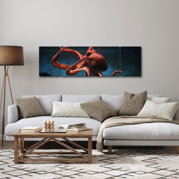Obraz - Ośmiornica (170x50 cm)