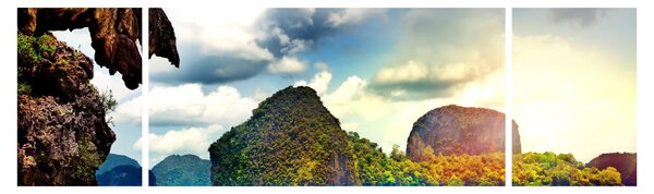 Obraz - Zatoka Phang Nga (170x50 cm)