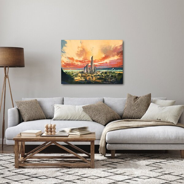 Obraz - Malowane miasto (70x50 cm)