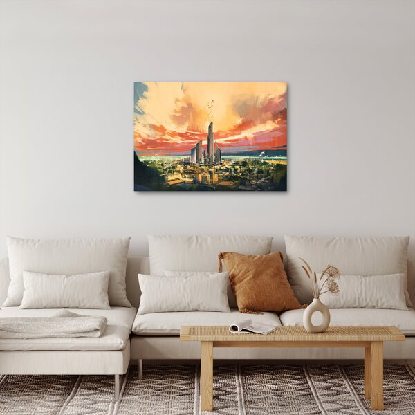 Obraz - Malowane miasto (70x50 cm)