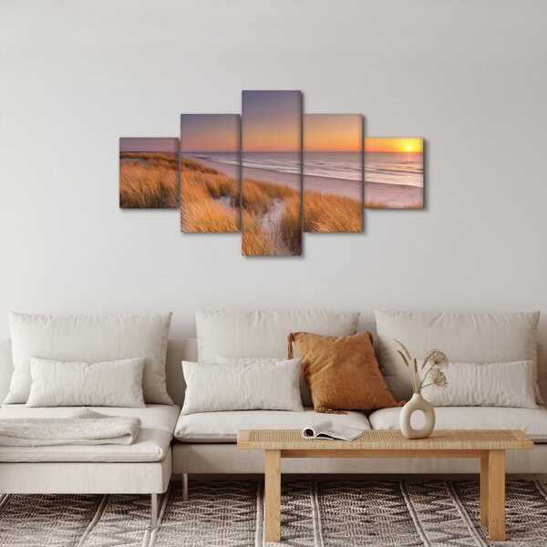 Obraz - Plaża o zachodzie słońca (125x70 cm)