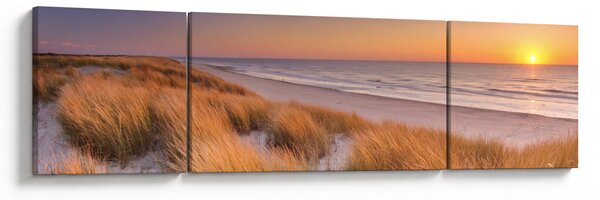 Obraz - Plaża o zachodzie słońca (170x50 cm)