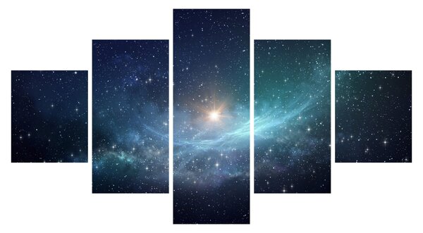 Obraz - Gwiazdy i mgławice (125x70 cm)