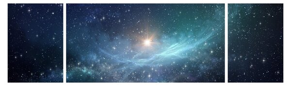Obraz - Gwiazdy i mgławice (170x50 cm)