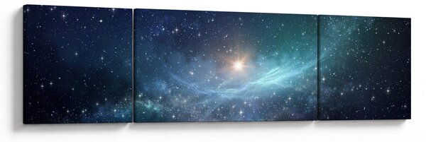 Obraz - Gwiazdy i mgławice (170x50 cm)