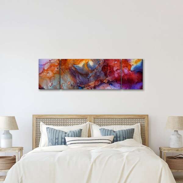 Obraz - Abstrakcyjna sztuka tuszu (170x50 cm)
