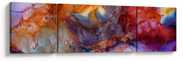 Obraz - Abstrakcyjna sztuka tuszu (170x50 cm)